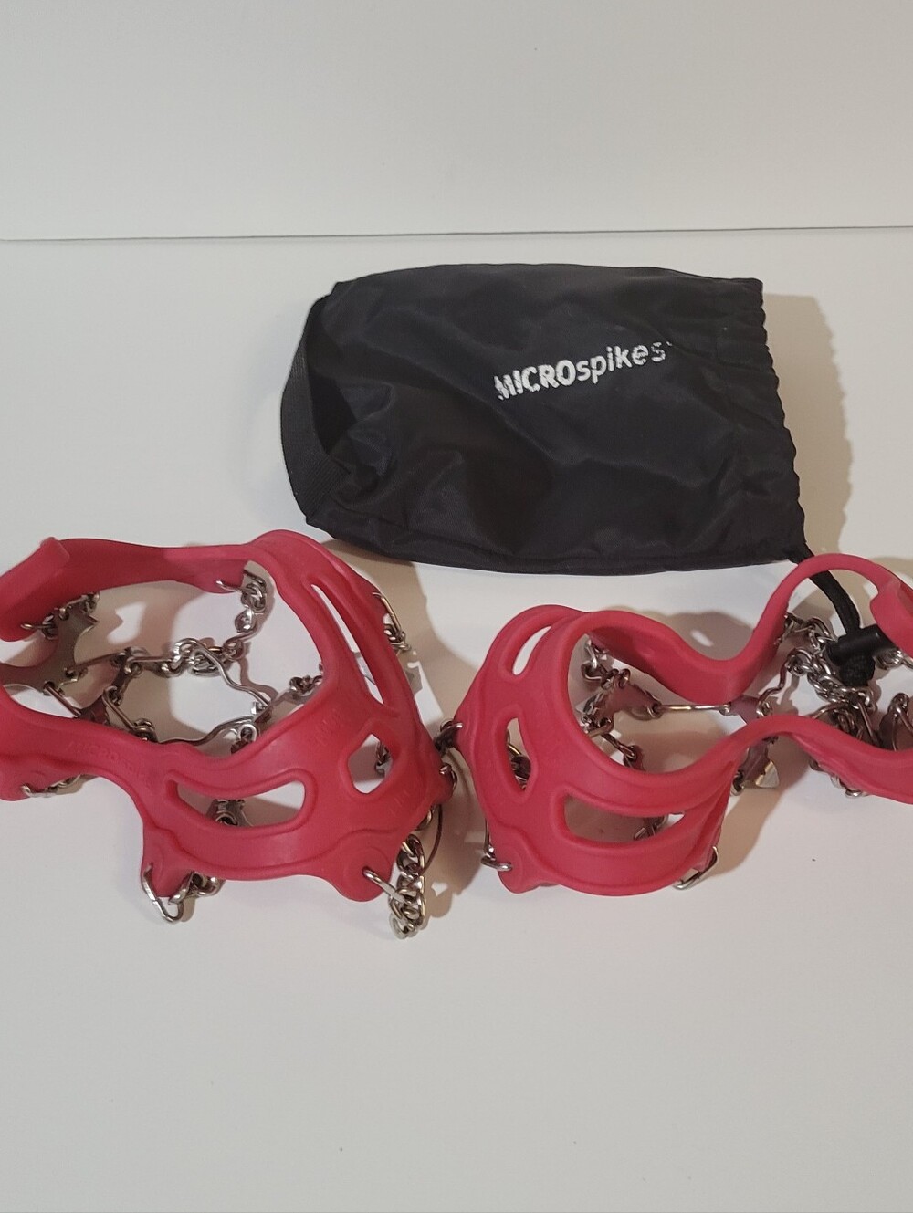 Kahtoola MICROspikes -snow, ice, trail hiking crampons Red Medium